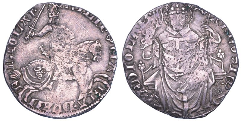 MILANO. FILIPPO MARIA VISCONTI, 1412-1447. Grosso (denominato anticamente berlinga).  - Auction Numismatics - Cambi Casa d'Aste