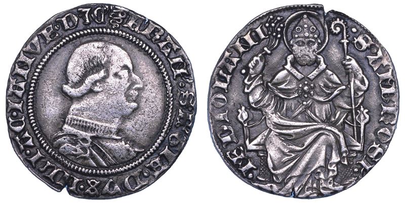 MILANO. FRANCESCO I SFORZA, 1450-1466. Grosso.  - Auction Numismatics - Cambi Casa d'Aste