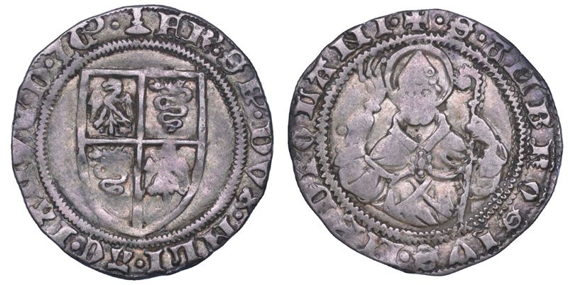 MILANO. FRANCESCO I SFORZA, 1450-1466. Grosso.  - Asta Numismatica - Cambi Casa d'Aste
