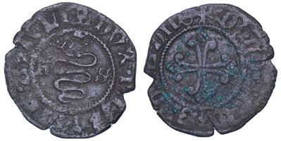 Francesco I Sforza, Denaro, Milano, 1450-1466
