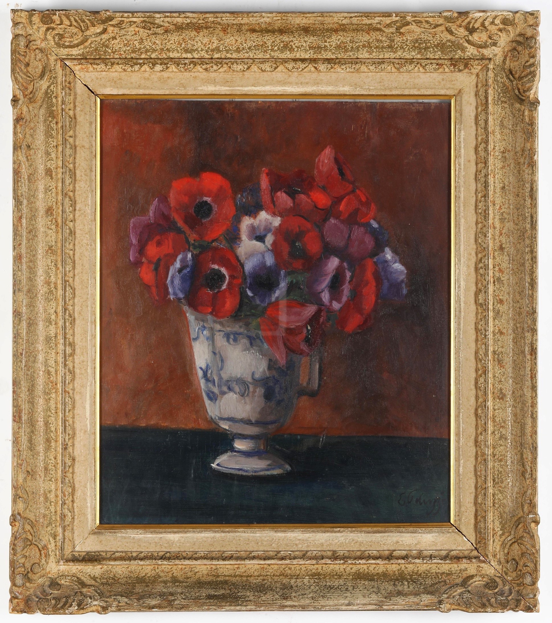 Eso Peluzzi - Vaso di fiori, 1894-1985, cm 42x50