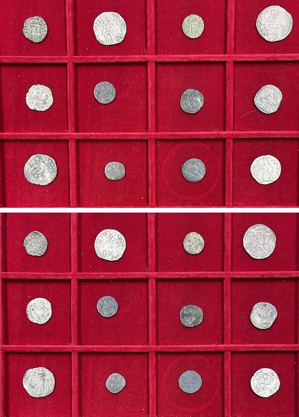 MILANO. FILIPPO II D'ASBURGO, 1554-1598. Lotto di dodici monete.