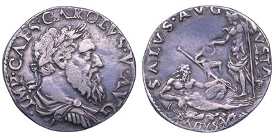 Leone Leoni, Denaro da 25 Soldi, Carlo V d'Asburgo (1535-1556)