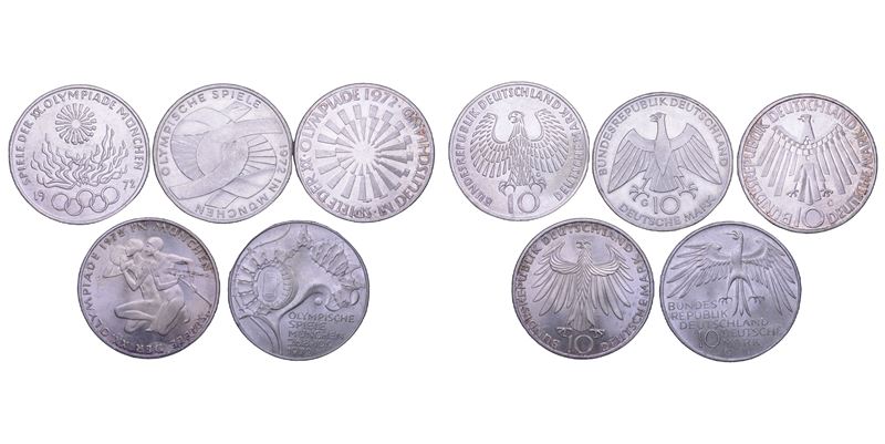 GERMANIA. Lotto di cinque monete.  - Asta Numismatica Light - Cambi Casa d'Aste