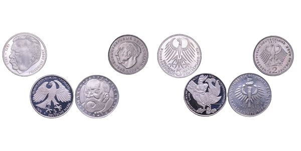 GERMANIA. Lotto di sette monete.