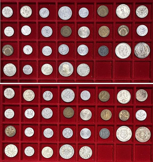 AUSTRIA E UNGHERIA. Lotto di 29 monete.
