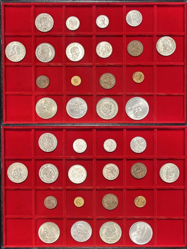 MESSICO. Lotto di diciotto monete.