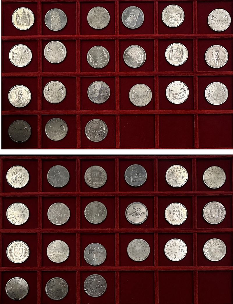 SVIZZERA. Lotto di 21 monete.  - Auction Light Numismatics - Cambi Casa d'Aste