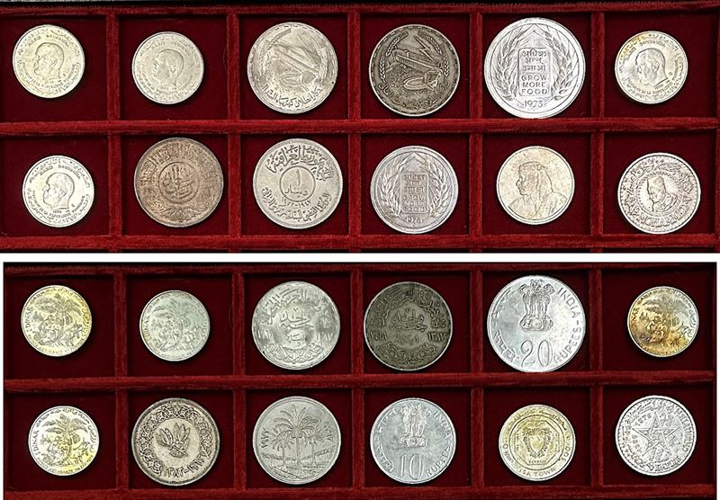 AFRICA E ASIA. Lotto di dodici monete.  - Asta Numismatica Light - Cambi Casa d'Aste