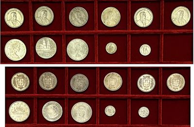 Lotto di undici monete, Stati vari