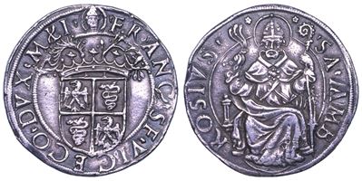Francesco II Sforza, Testone (Milano, 1521-1535)