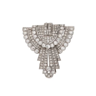 Clip con Diamanti di Vecchio Taglio