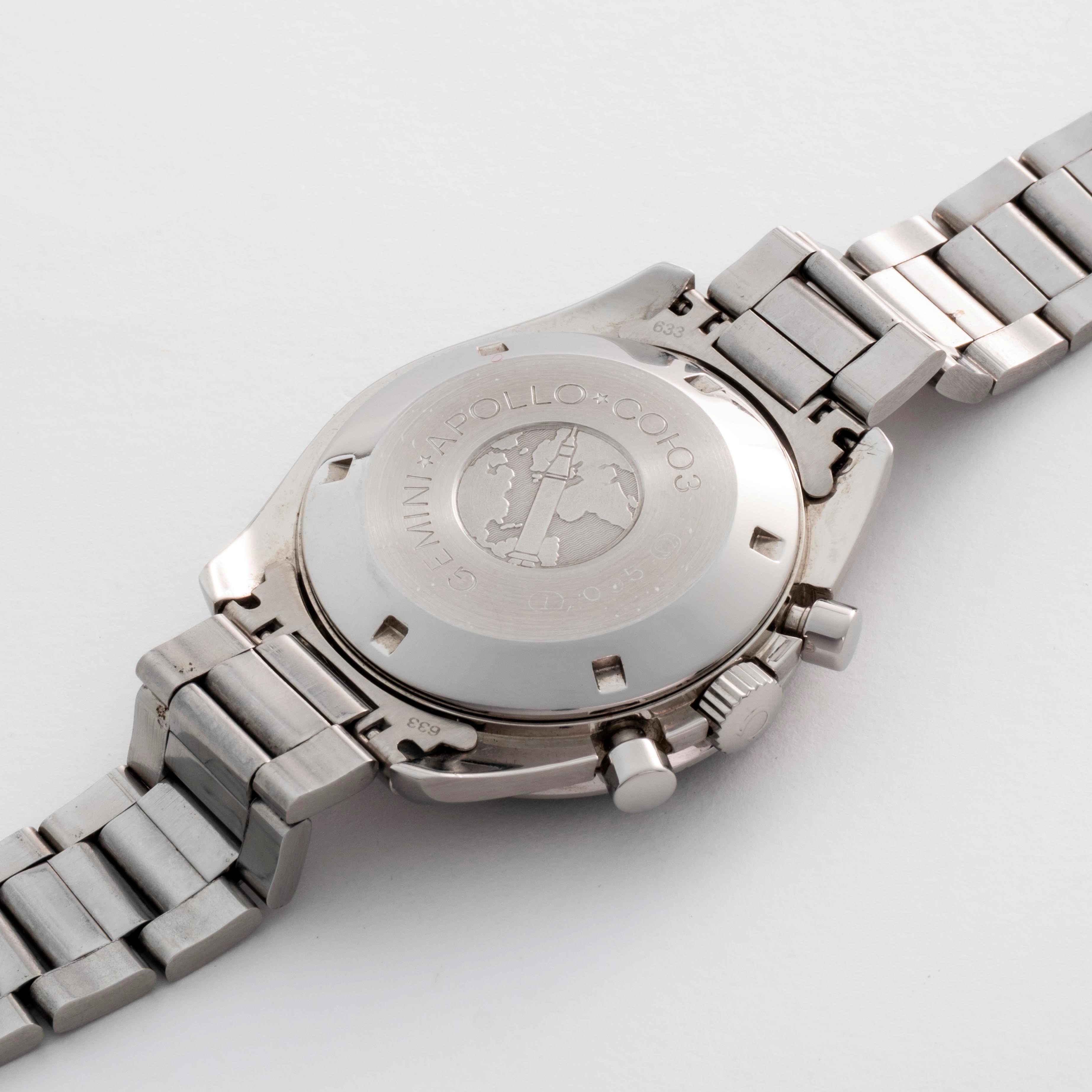 Omega - Speedmaster “Apollo Soyuz” ref. ST 145.0022, acciaio, quadrante nero con emblema (95/500 ...