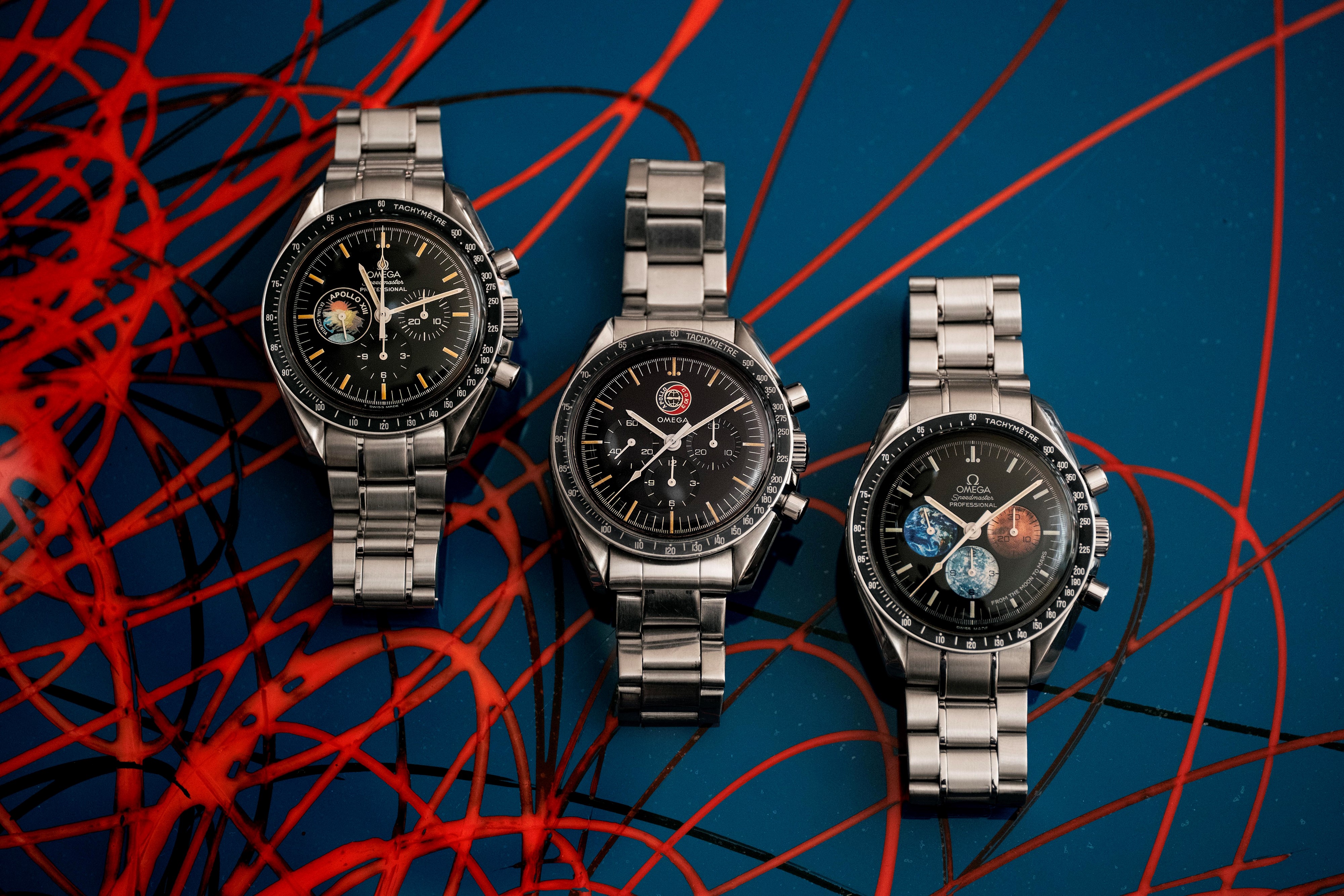 Omega - Speedmaster “Apollo Soyuz” ref. ST 145.0022, acciaio, quadrante nero con emblema (95/500 ...