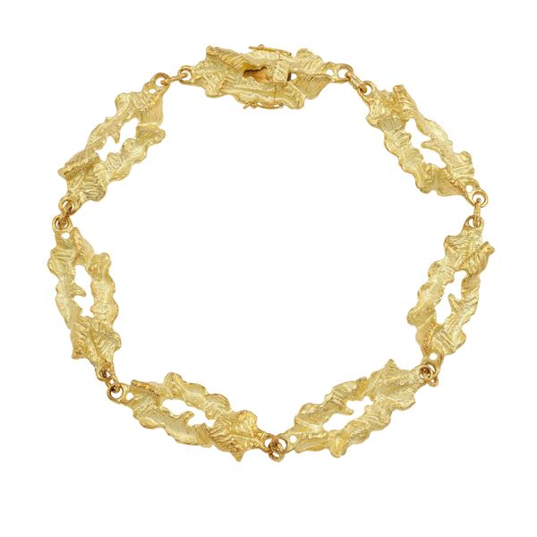 Gold necklace. Signed Sforza