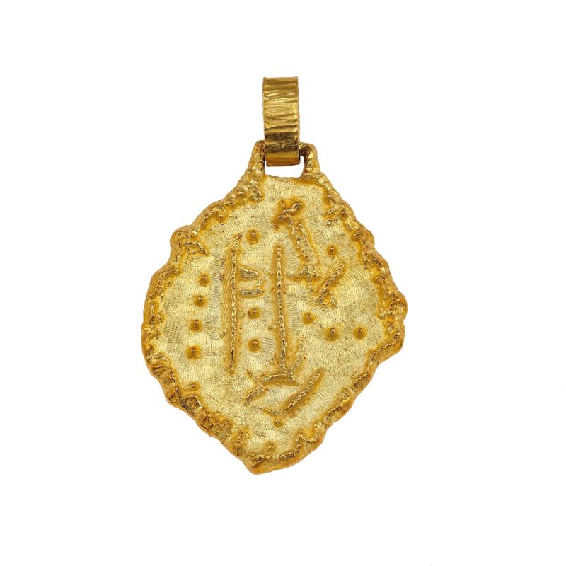 Gold pendent. Signed Sforza  - Auction Fine Jewellery - Cambi Casa d'Aste