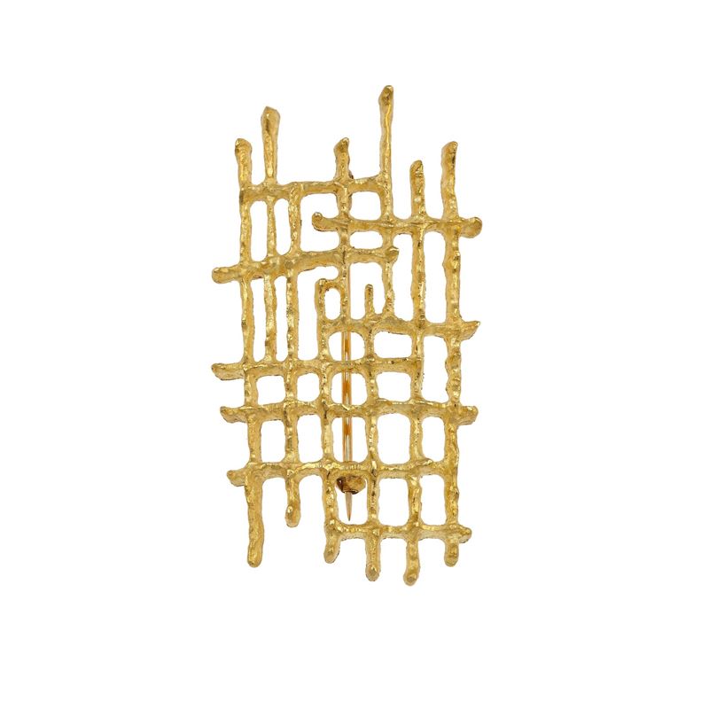Gold brooch. Signed Sforza  - Auction Fine Jewellery - Cambi Casa d'Aste