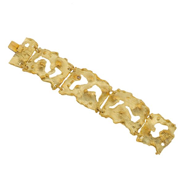 Gold bracelet. Signed Sforza
