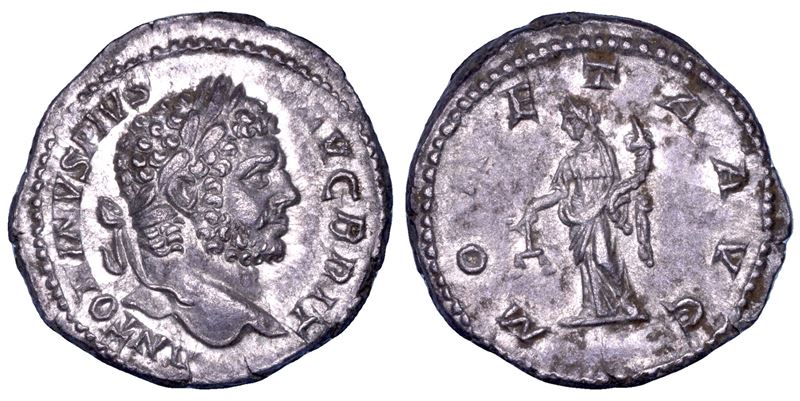 CARACALLA, 198-217. Denario. Roma.  - Auction Numismatics - Cambi Casa d'Aste