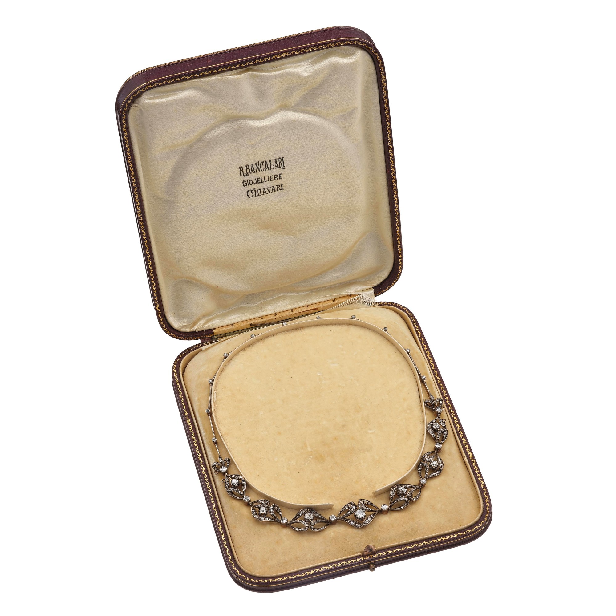 Girocollo con Diamanti di Vecchio Taglio e Rosette di Diamante