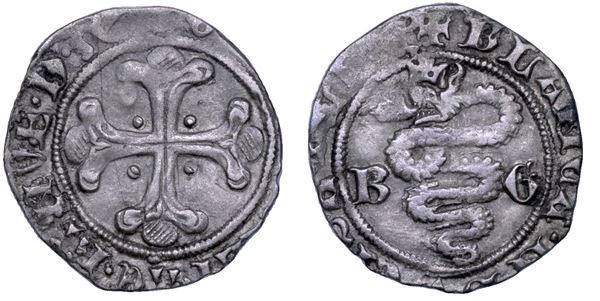 MILANO. GALEAZZO MARIA SFORZA e BIANCA MARIA VISCONTI, 1466-1468. Sesino.