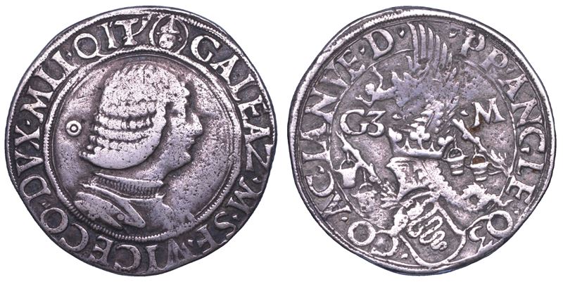 MILANO. GALEAZZO MARIA SFORZA, 1466-1476. Testone o lira.  - Asta Numismatica - Cambi Casa d'Aste