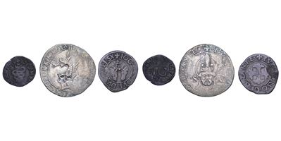 Sforza (Gian Galeazzo Maria Sforza), Reggenza di Ludovico Maria Sforza (1480-1494), lotto di tre ...