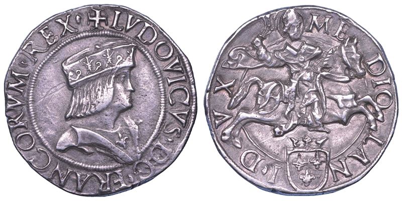 MILANO. LUDOVICO XII D'ORLEANS, 1500-1512. Testone.  - Asta Numismatica - Cambi Casa d'Aste