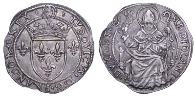 LUDOVICO XII D'ORLEANS, Grosso regale da 6 soldini, 1500-1512