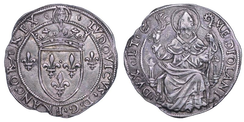 MILANO. LUDOVICO XII D'ORLEANS, 1500-1512. Grosso regale da 6 soldi.  - Asta Numismatica - Cambi Casa d'Aste