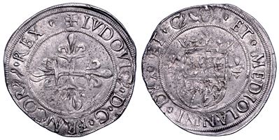 LUDOVICO XII D'ORLEANS, Grosso regale da 6 soldi, 1500-1512