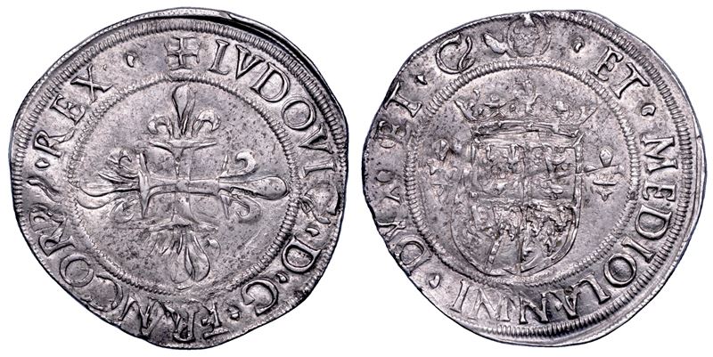 MILANO. LUDOVICO XII D'ORLEANS, 1500-1512. Grosso regale da 6 soldi.  - Auction Numismatics - Cambi Casa d'Aste