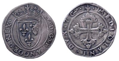 Ludovico XII d'Orleans, Grosso regale da 5 soldi, 1500-1512