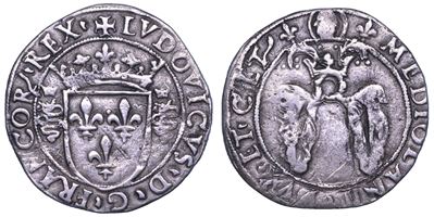 Ludovico XII d'Orleans, Grosso regale da 5 soldi, 1500-1512
