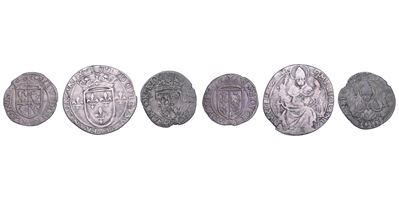 LUDOVICO XII D'ORLEANS, Lotto di tre monete (1500-1512) - Grosso da 6 soldi e due soldini