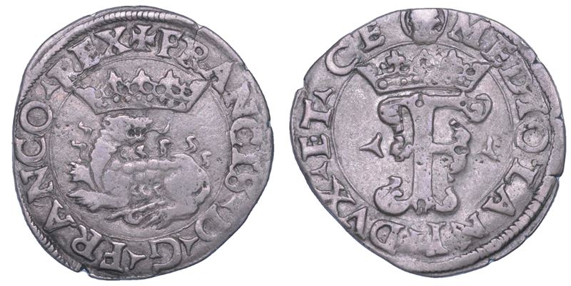 MILANO. FRANCESCO I D'ANGOULEME, 1515-1521. Grosso da soldi 3.  - Auction Numismatics - Cambi Casa d'Aste
