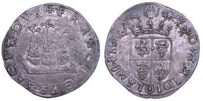 Francesco II Sforza, Grosso da soldi 5, Milano 1521-1535