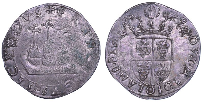 MILANO. FRANCESCO II SFORZA. 1521-1535. Grosso da soldi 5, detto semprevivo.  - Auction Numismatics - Cambi Casa d'Aste