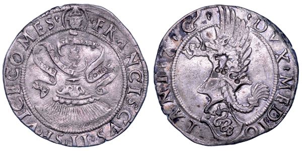 MILANO. FRANCESCO II SFORZA. 1521-1535. Grosso da soldi 3.