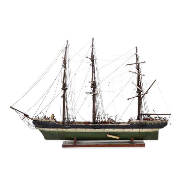 Modello di nave a tre alberi. Italia XX secolo