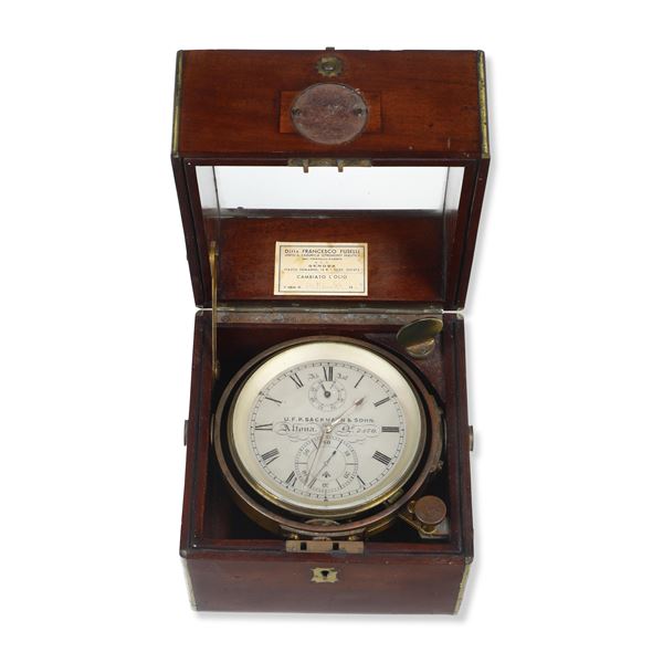 Cronometro da marina, U.F.P. Sackmann & Sohn, Altona. Gemania XIX-XX secolo