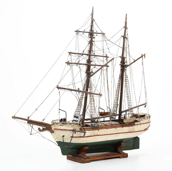 Modello di brigantino. Italia XX secolo