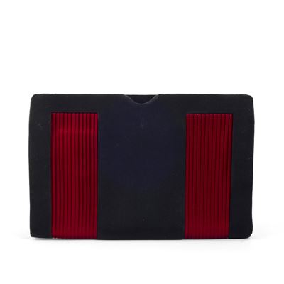 Pochette vintage in raso e velluto