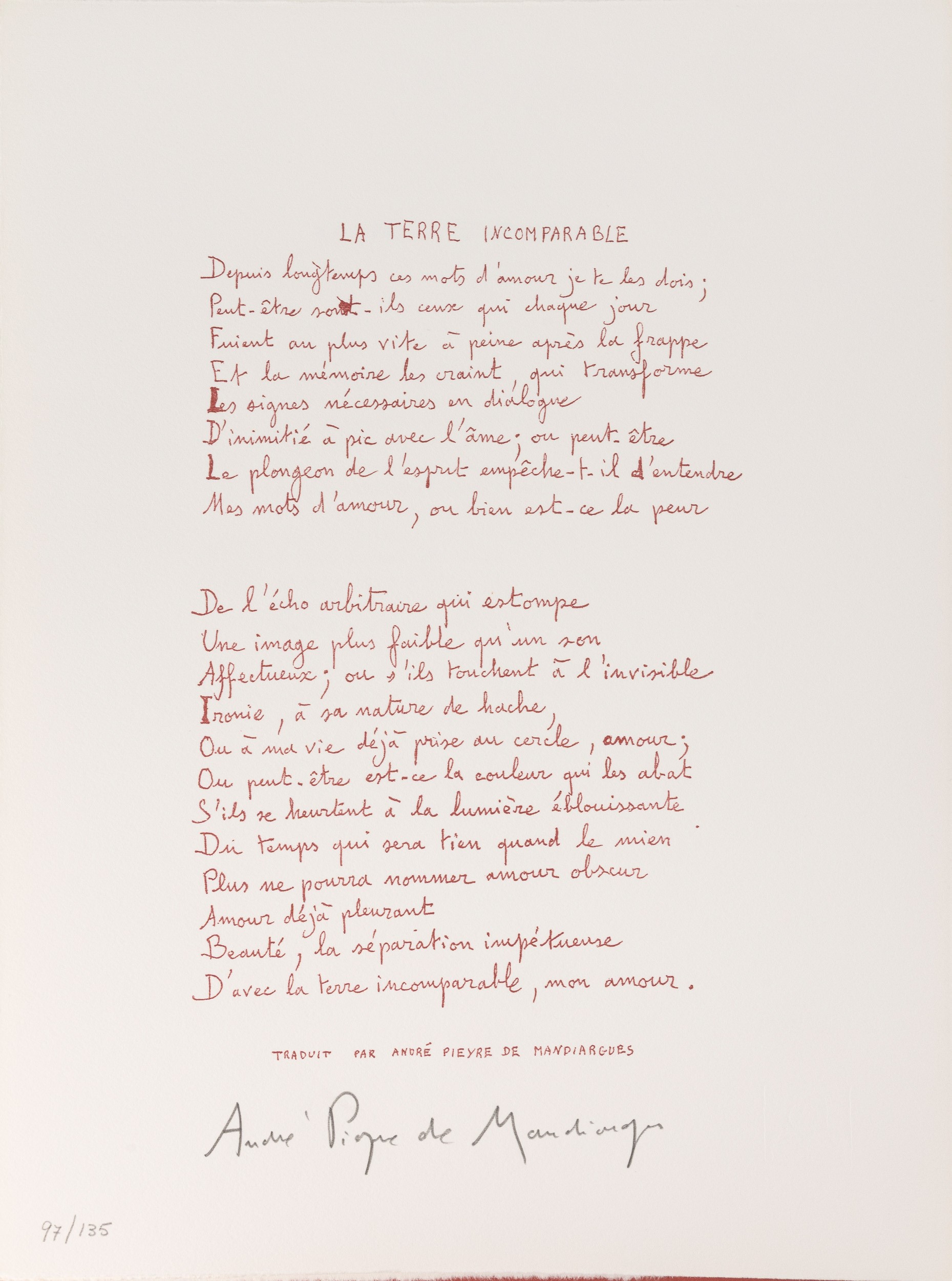 Sonia Delaunay - Salvatore Quasimodo - La terra impareggiabile (libro d’artista con due acquafort...