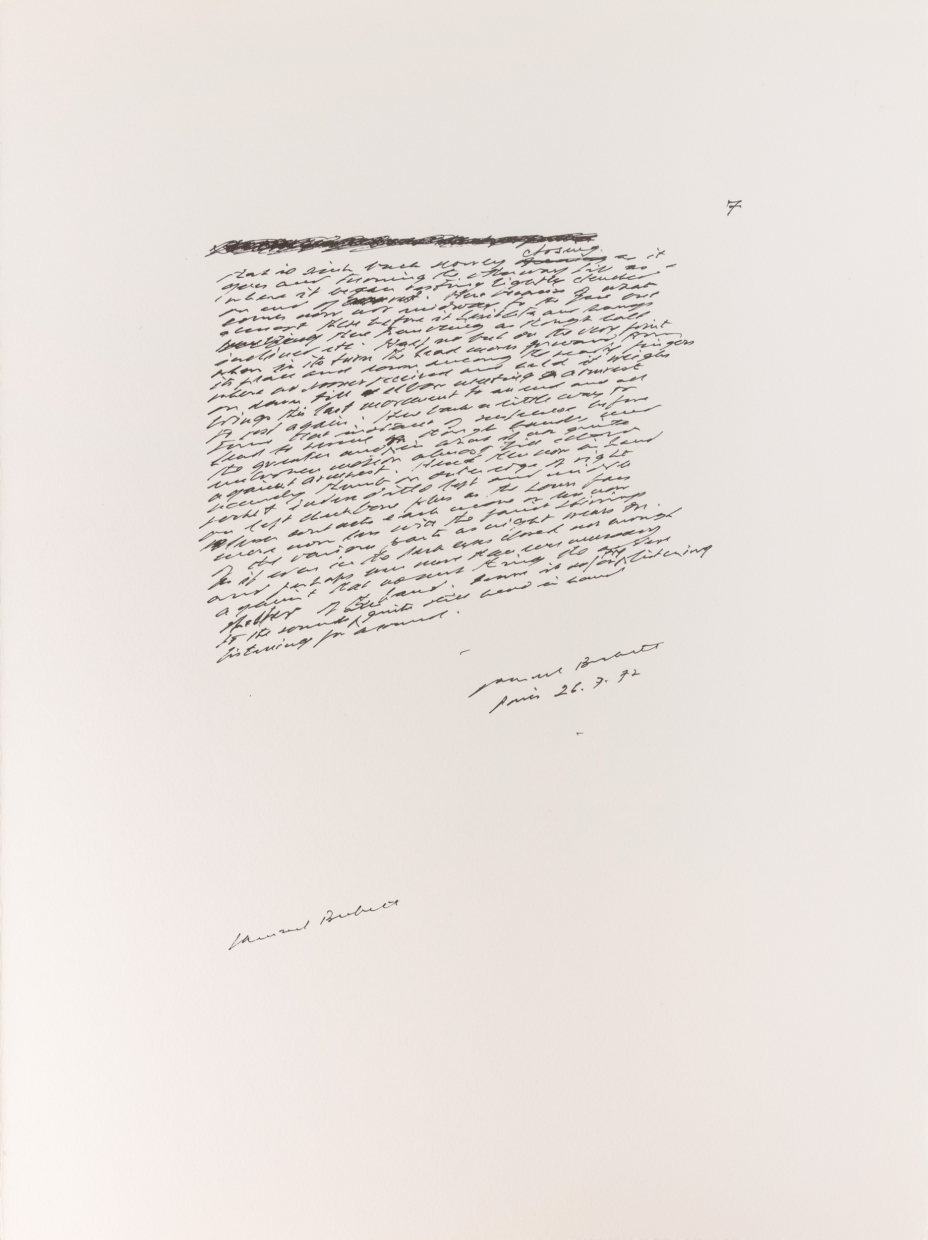 Stanley William Hayter - Samuel Beckett - Hayter & Beckett, Still (libro d'artista con tre acquaf...