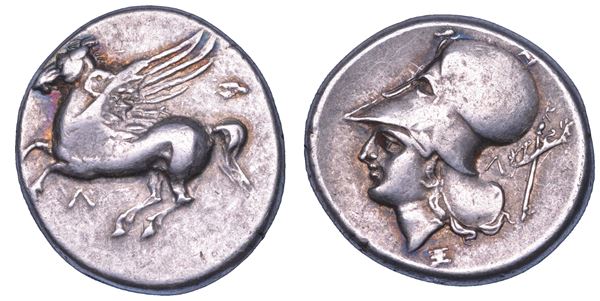 AKARNANIA - LEUKAS. Statere, circa anni 320-280 a.C.