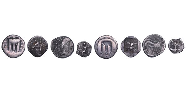 AREA GRECA. Lotto di quattro monete.