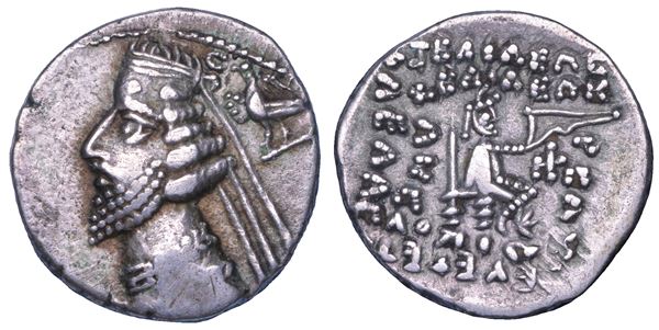 PARTHIA - ARSACIDI. PHRAATES IV, 38-2 a.C. Dracma.