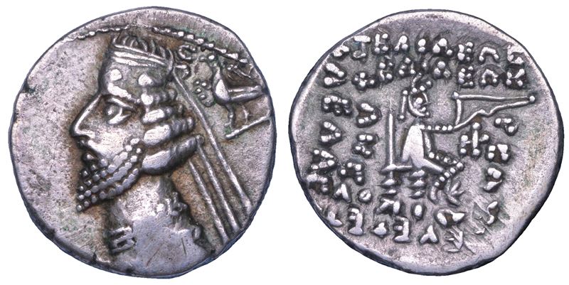 PARTHIA - ARSACIDI. PHRAATES IV, 38-2 a.C. Dracma.