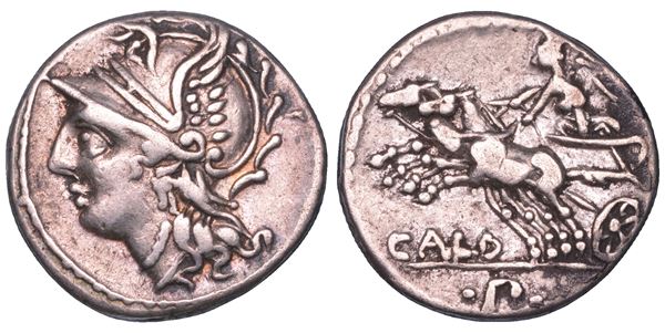 COILIA. C. COELIUS CALDUS. 104 a.C. Denario.